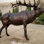 large elk statue