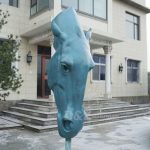 horse head statue decor