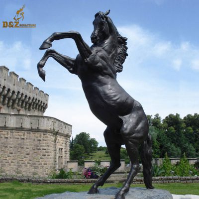 large running winged horses statue for sale