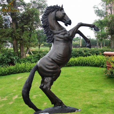 outdoor bronze horse statue