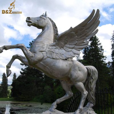 bronze sculpture with wings