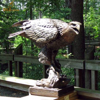 Custom made stocks America habitat eagle bronze statue DZE-012