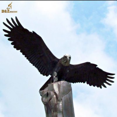 decorative bird sculpture life size eagle figure for sale DZE-023