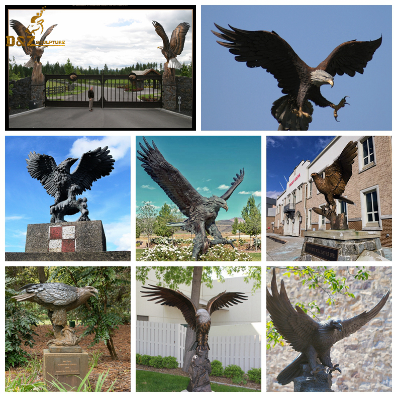 different bronze eagle sculptures for sale