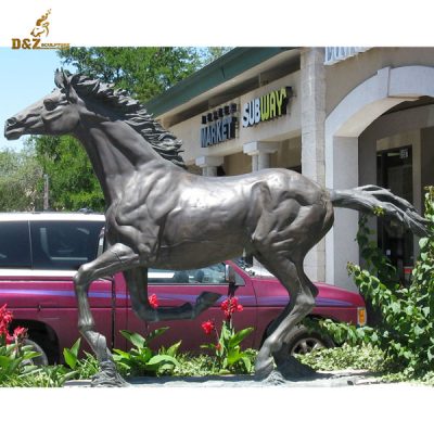 running horse statue