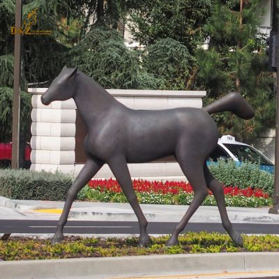 modern abstract horse sculpture