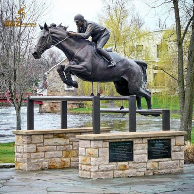 jockey and horse ornament