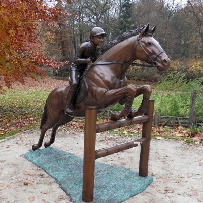 jockey and horse art