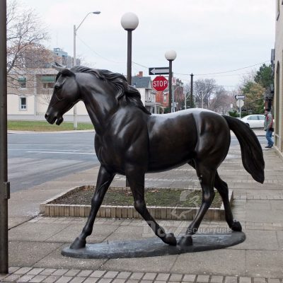 Street exterior ornament collectible horses figurines bronze