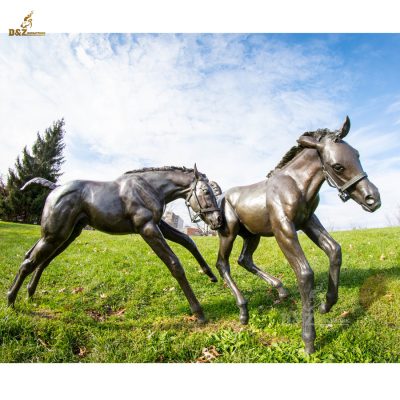 brass horse statue for garden metal decor