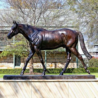 Standing life size brass horse figurine for sale low price