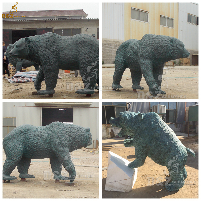 bronze bear statue for sale