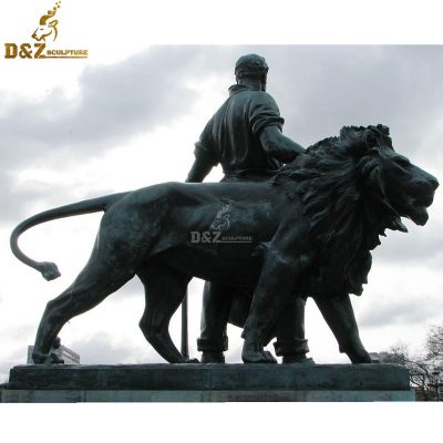 Large size metal hot sale lion of sculpture