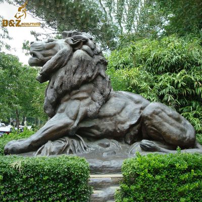 High quality life size outdoor lion statue