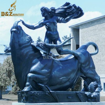 Cast handmade bull statue bronze