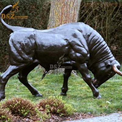 Factory metal craft brass bull statue for sale