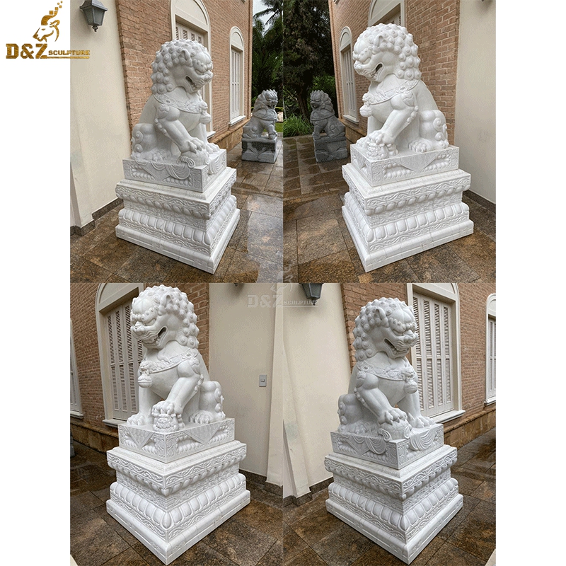 High quality garden decor asian foo dog statues