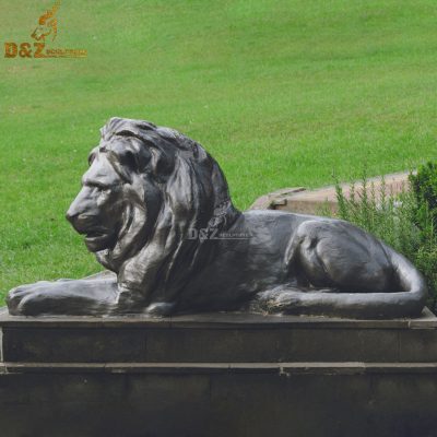 Outdoor bronze crafts lion sculpture china