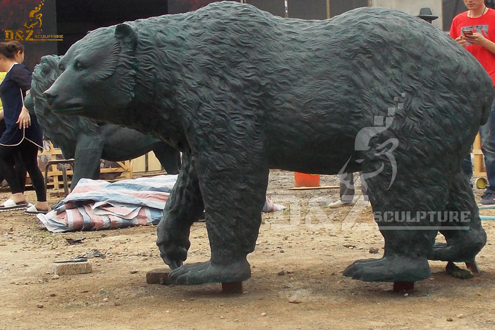 custom made garden bear statue