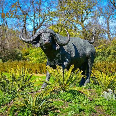 Metal casting hot sale high quality buffalo animal sculpture