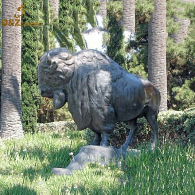 Strong good product metal bison sculpture