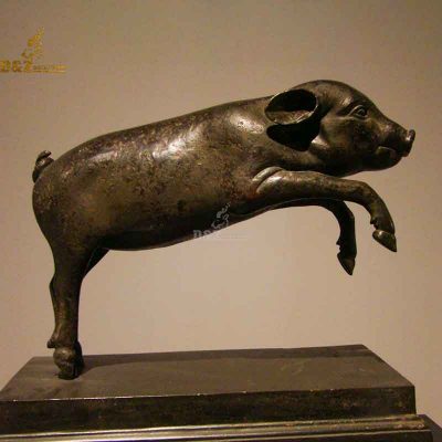 Interior decoration copper pig sculpture decoration