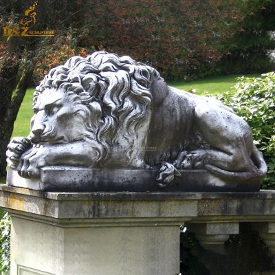 interesting hot decor sleeping lion sculpture garden