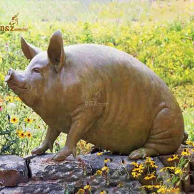 Fat pig sculpture garden ornaments high quality