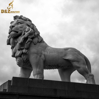 Large size metal hot product lion garden statue