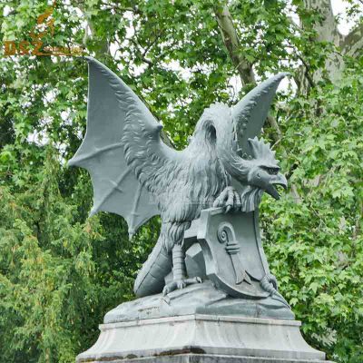 Park Yard Decoration Big Size Large Bronze Eagle Spreading Wings Sculpture