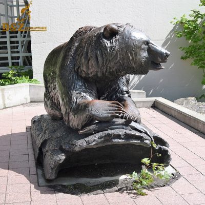 Factory hot sale animal high quality sculpture large bear statue