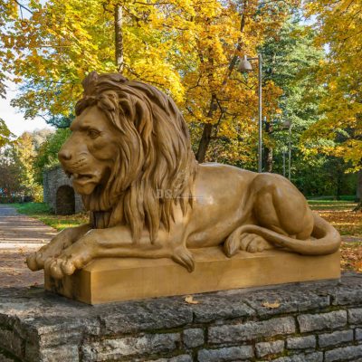 outside metal lion statue garden large bronze lion sculpture for decoration bronze sculpture life size