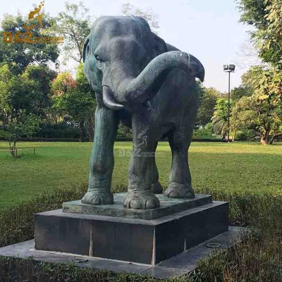 Large Size Cooper Animal Sculpture Outdoor Decoration Bronze Elephant Statues For Sale