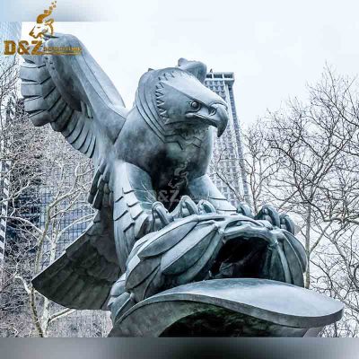 Modern Art Large Outdoor Eagle Statues Garden Decoration Metal Animal Sculpture Bronze Eagle Statue