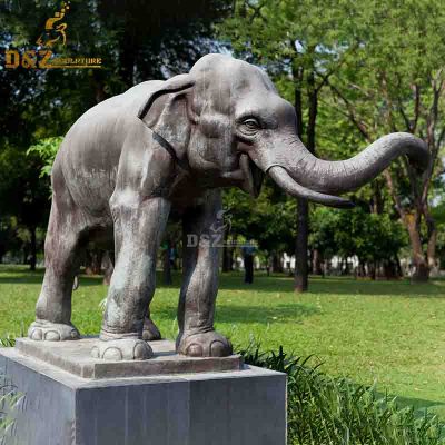 Bronze Factory Life Size Antique Elephant Bronze Sculpture