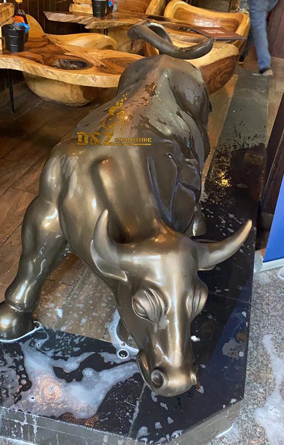 high quality metal decor garden bull sculpture