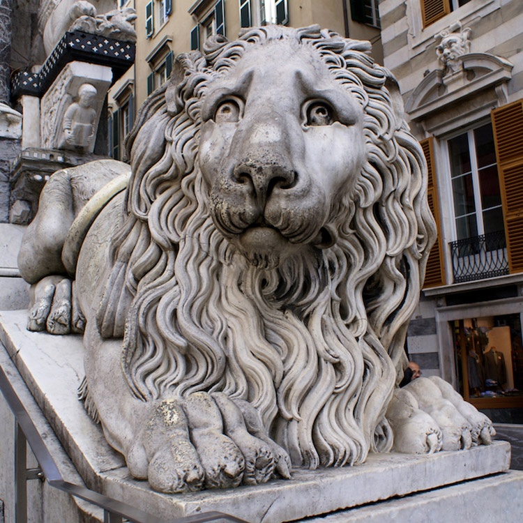 Genoa lion sculpture