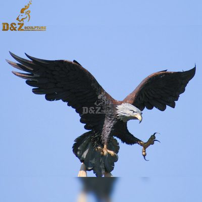 Have mold bronze welding high quality animal flying eagle statue DZE-D459