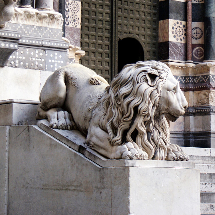 marble lion sculpture