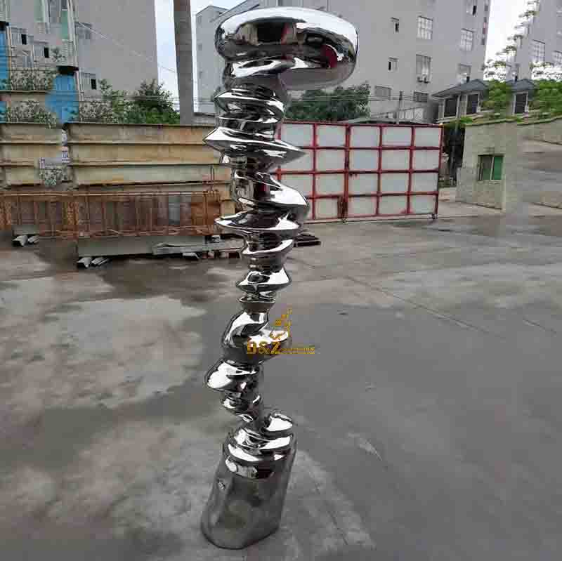 stainless steel abstract sculpture