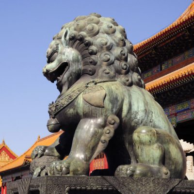 Custom OEM factory wholesale modern decor chinese lion statue DZL-D603