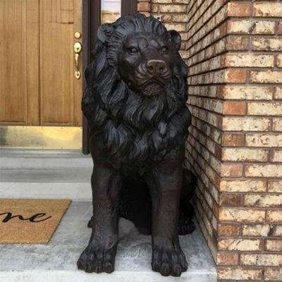 Real size manufacturer wholesale art craft lion statues indoor DZL-D573