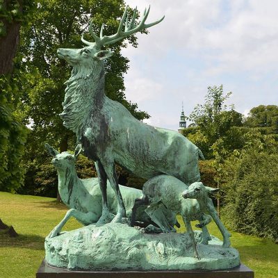 Have mold best sell artwork high quality outdoor ornaments life size elk statue DZD-D623